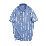 Áo thun polo nam in họa tiết sọc bền đẹp, cổ bẻ, có size lớn