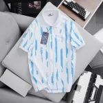 Áo thun polo nam in họa tiết sọc bền đẹp, cổ bẻ, có size lớn