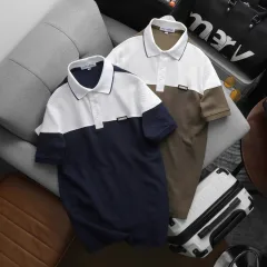 Nơi lấy sỉ áo Thun Polo Nam - Áo Thun Nam Cổ Bẻ Phối 2 Có Logo Trước Ngực Big Size