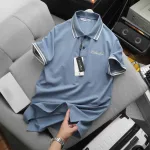 Áo Polo Nam Cổ Bẻ Phối Sọc Thêu Logo Ngực Big Size