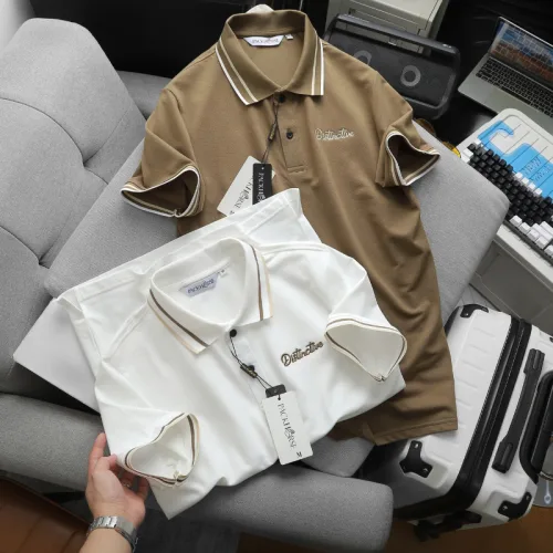 Áo Polo Nam Cổ Bẻ Phối Sọc Thêu Logo Ngực Big Size