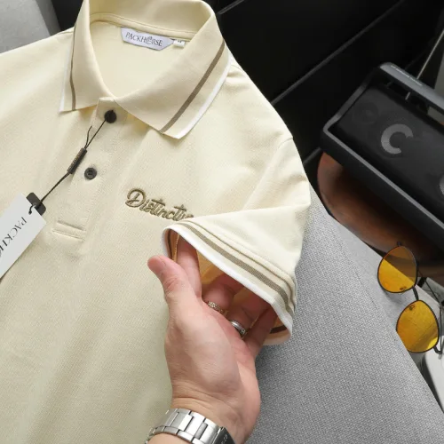Áo Polo Nam Cổ Bẻ Phối Sọc Thêu Logo Ngực Big Size
