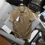 Áo Polo Nam Cổ Bẻ Phối Sọc Thêu Logo Ngực Big Size