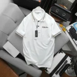 Áo Polo Nam Cổ Bẻ Phối Sọc Thêu Logo Ngực Big Size