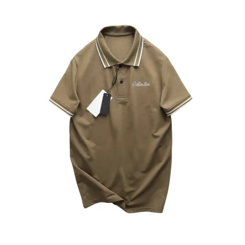 Áo thun polo nam cổ bẻ phối sọc