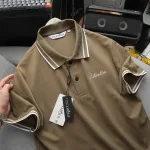 Áo Polo Nam Cổ Bẻ Phối Sọc Thêu Logo Ngực Big Size