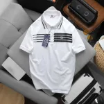 Áo thun polo nam CS300 phối sọc ngang, cổ bẻ có viền, có big size