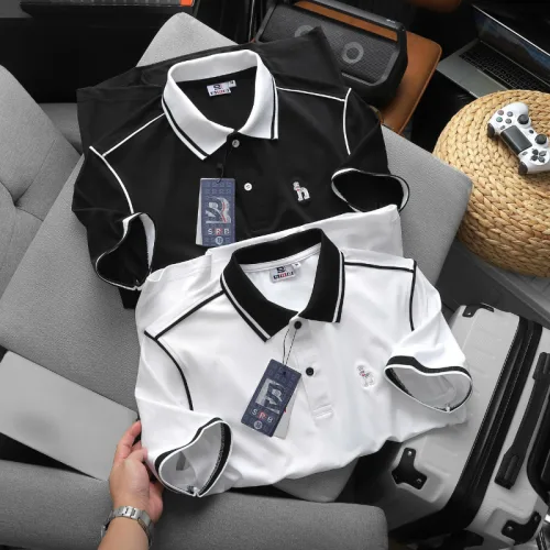 Nguồn hàng sỉ áo Thun Polo Nam - Áo Thun Nam Cổ Bẻ Phối Viền Trẻ Trung Thanh Lịch Có Big Size