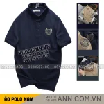 Áo thun polo nam big size cổ bẻ với logo thêu trước ngực