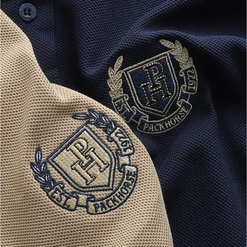 Áo thun polo nam big size cổ bẻ với logo thêu trước ngực
