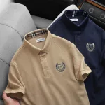 Áo thun polo nam big size cổ bẻ với logo thêu trước ngực