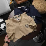 Áo thun polo nam big size cổ bẻ với logo thêu trước ngực