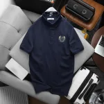 Áo thun polo nam big size cổ bẻ với logo thêu trước ngực