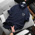 Áo thun polo nam big size cổ bẻ với logo thêu trước ngực