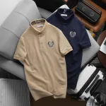 Áo thun polo nam big size cổ bẻ với logo thêu trước ngực