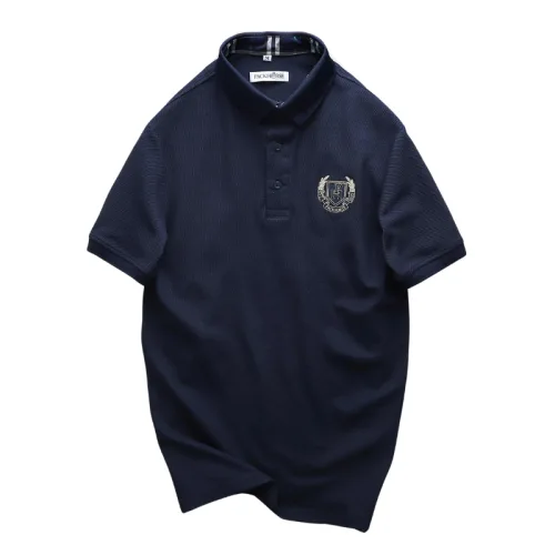 Áo thun polo nam big size cổ bẻ với logo thêu trước ngực