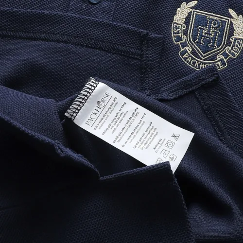 Áo thun polo nam big size cổ bẻ với logo thêu trước ngực