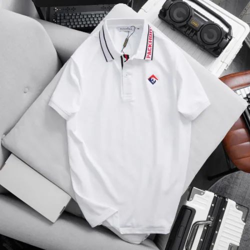 Áo Polo Nam CS276 Cổ Bẻ Phối Sọc Chữ, Thêu Logo Ngực