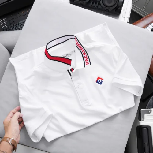 Áo Polo Nam CS276 Cổ Bẻ Phối Sọc Chữ, Thêu Logo Ngực