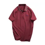 Áo Polo Nam CS276 Cổ Bẻ Phối Sọc Chữ, Thêu Logo Ngực