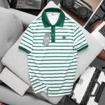 Shop sỉ áo Thun Polo Nam - Áo Thun Nam Phối Sọc Thêu Logo Trước Ngực Trẻ Trung Bigsize