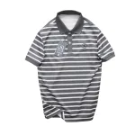 Shop sỉ áo Thun Polo Nam - Áo Thun Nam Phối Sọc Thêu Logo Trước Ngực Trẻ Trung Bigsize