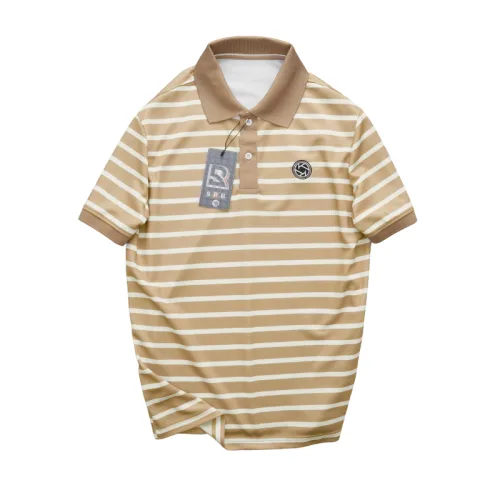 Shop sỉ áo Thun Polo Nam - Áo Thun Nam Phối Sọc Thêu Logo Trước Ngực Trẻ Trung Bigsize