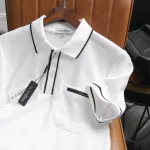 Chuyên sỉ áo Thun Polo Nam Cao Cấp - Áo Thun Nam Cổ Bẻ Phối Viền Có Túi Trước Ngực Và In Logo Bền Đẹp Big Size
