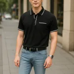 Chuyên sỉ áo Thun Polo Nam Cao Cấp - Áo Thun Nam Cổ Bẻ Phối Viền Có Túi Trước Ngực Và In Logo Bền Đẹp Big Size