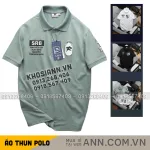 Nguồn hàng sỉ áo Thun Polo Nam In Chữ Trước Ngực Và Vai Trái Cao Cấp Big Size