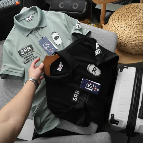 Nguồn hàng sỉ áo Thun Polo Nam In Chữ Trước Ngực Và Vai Trái Cao Cấp Big Size