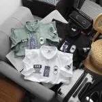 Nguồn hàng sỉ áo Thun Polo Nam In Chữ Trước Ngực Và Vai Trái Cao Cấp Big Size