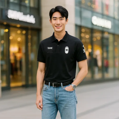 Nguồn hàng sỉ áo Thun Polo Nam In Chữ Trước Ngực Và Vai Trái Cao Cấp Big Size