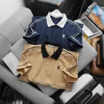 Áo thun polo nam với logo in trước ngực, có size 3XL