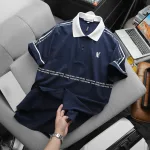 Áo thun polo nam với logo in trước ngực, có size 3XL