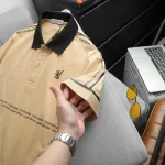 Áo thun polo nam với logo in trước ngực, có size 3XL