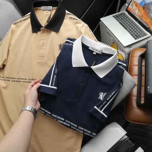 Áo thun polo nam với logo in trước ngực, có size 3XL