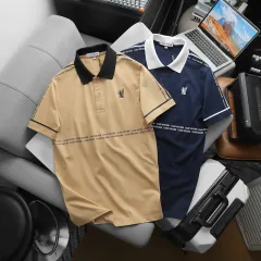Áo thun polo nam với logo in trước ngực, có size 3XL