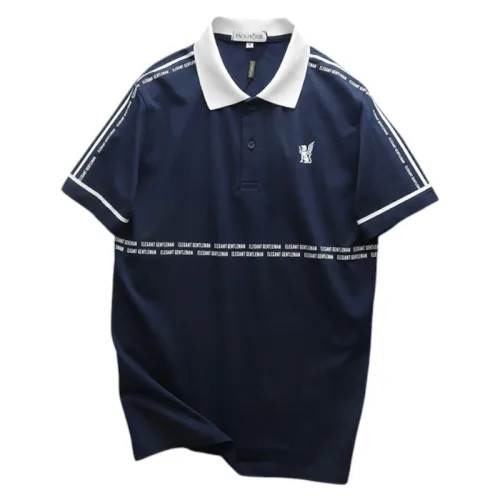 Áo thun polo nam với logo in trước ngực, có size 3XL