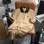 Áo thun polo nam với logo in trước ngực, có size 3XL