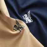 Áo thun polo nam với logo in trước ngực, có size 3XL