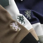 Áo thun polo nam thêu logo trước ngực, thiết kế phối ba màu, có size 3x