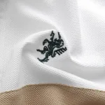 Áo thun polo nam thêu logo trước ngực, thiết kế phối ba màu, có size 3x