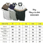 Áo thun polo nam thêu logo trước ngực, thiết kế phối ba màu, có size 3x