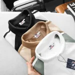 Áo thun polo BigSize nam cho người 50-90kg phối màu ở tay áo