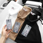 Áo thun polo BigSize nam cho người 50-90kg phối màu ở tay áo