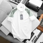 Áo thun polo BigSize nam cho người 50-90kg phối màu ở tay áo