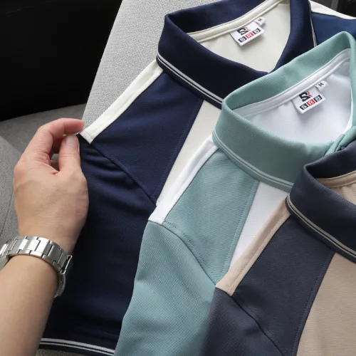 Chỗ sỉ áo Thun Polo Nam Phối Màu Và In Hình Gấu Trước Ngực BigSize Từ 50-90kg