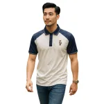 Chỗ sỉ áo Thun Polo Nam Phối Màu Và In Hình Gấu Trước Ngực BigSize Từ 50-90kg