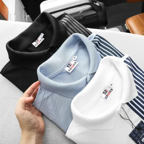 Nơi lấy sỉ áo Thun Polo Nam Phối Sọc Dọc Trước Ngực Và Tay Áo BigSize Từ 50-90kg